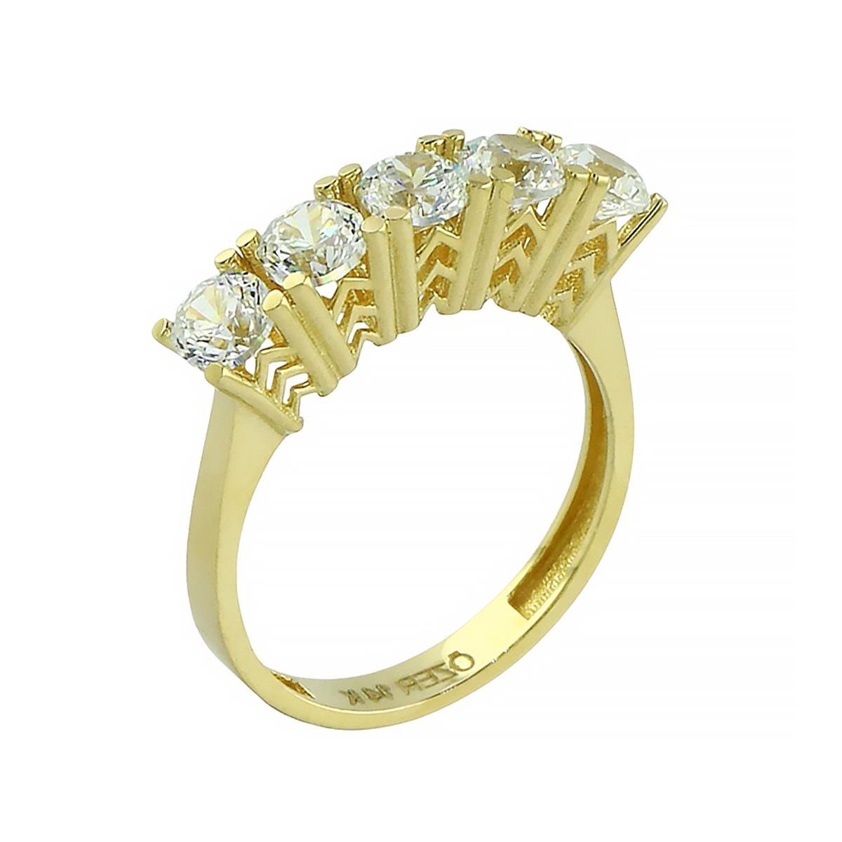 14 Ayar Altın Beştaş Yüzük  -  0202349