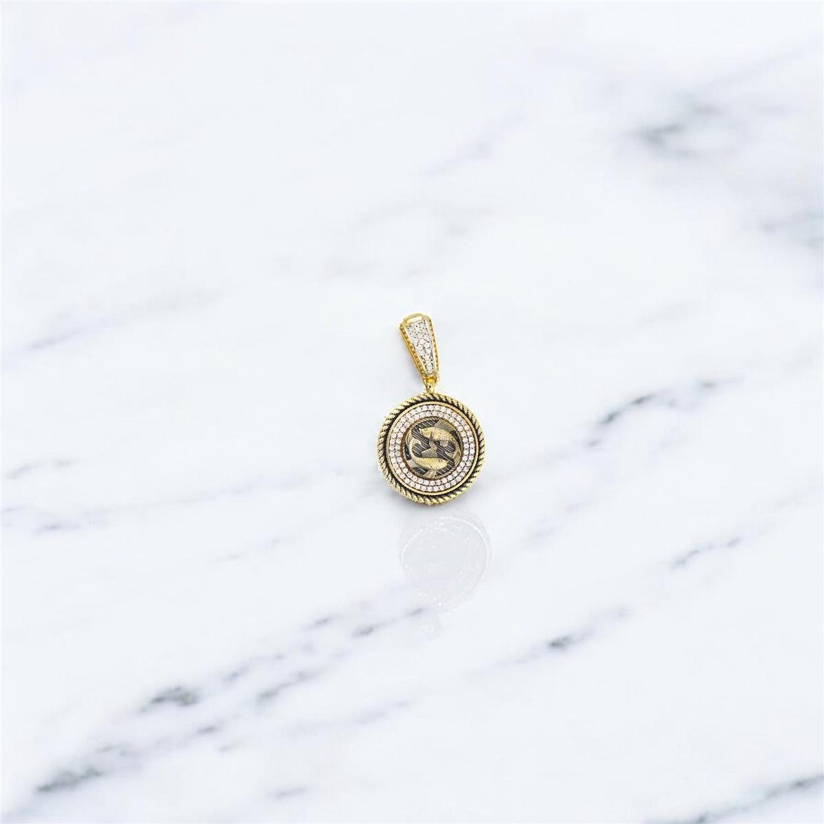 14 Ayar Altın Burç Kolye Ucu  -  0188345