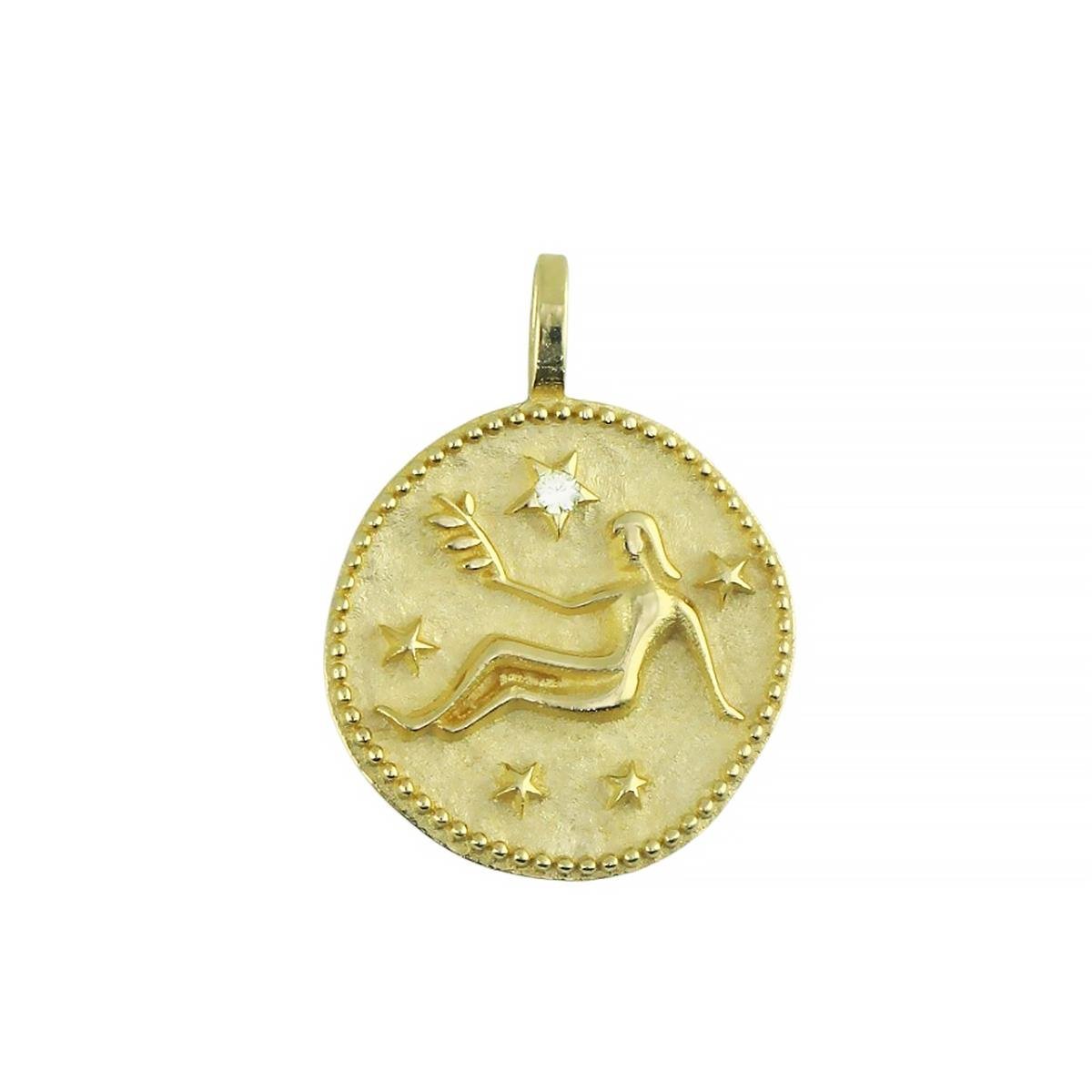14 Ayar Altın Burç Kolye Ucu  -  0201796