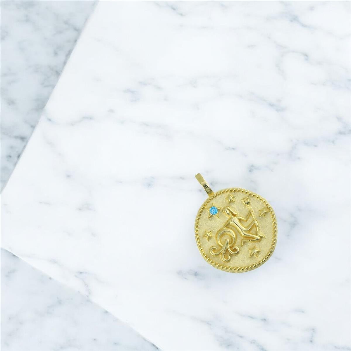 14 Ayar Altın Burç Kolye Ucu  -  0201798