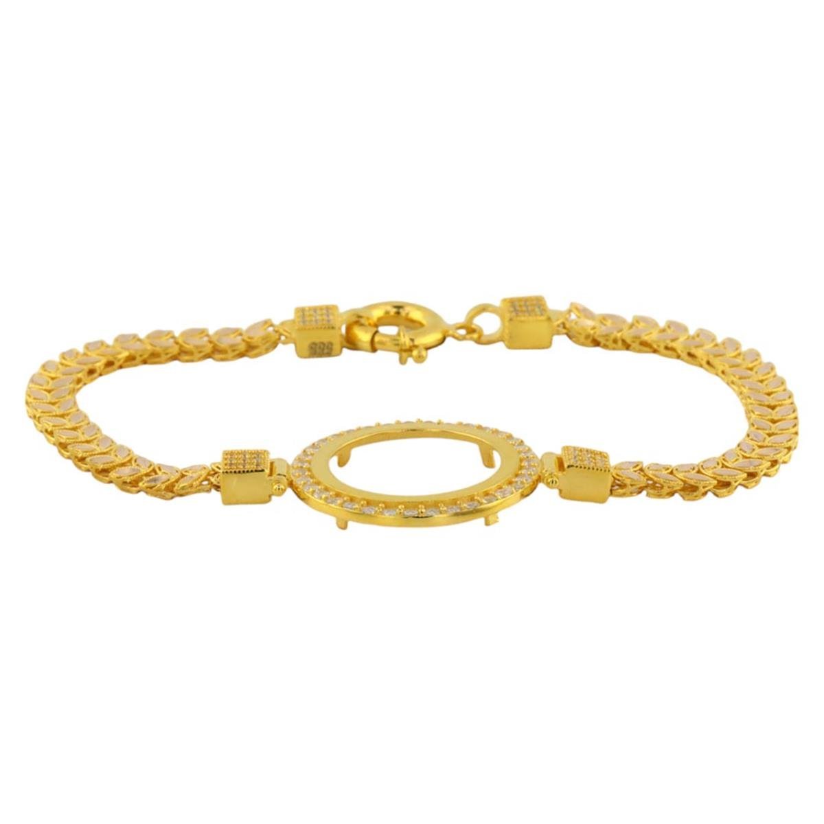 14 Ayar Altın Çerçeve Bileklik  -  0187731