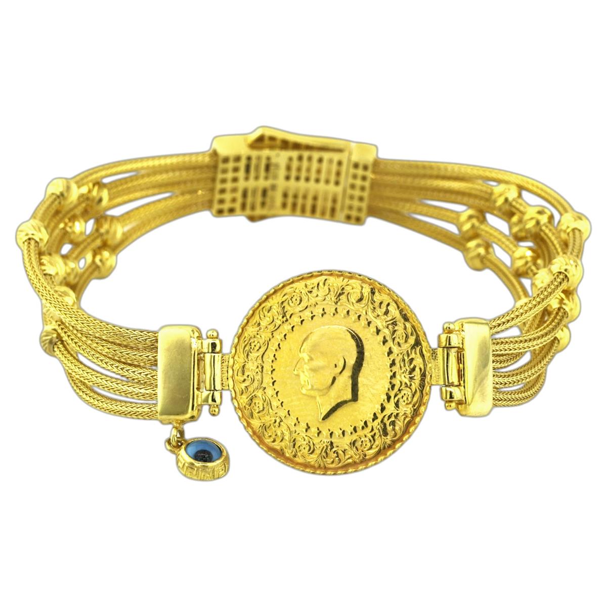 14 Ayar Altın Çeyrekli Bileklik  -  K206388