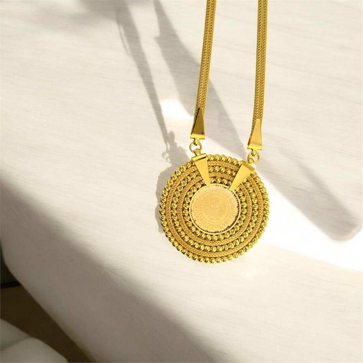 14 Ayar Altın Çeyrekli Kolye  -  0188288