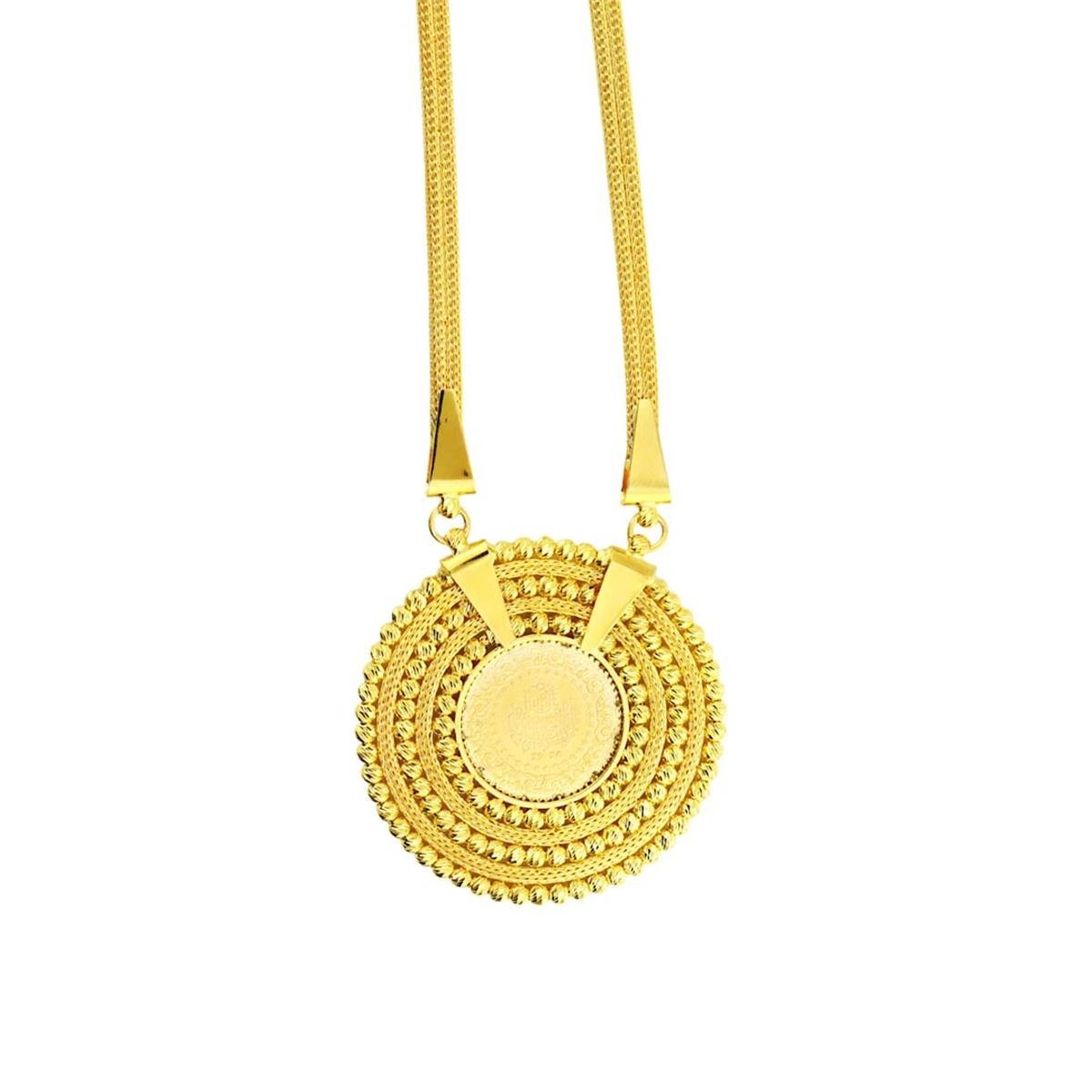 14 Ayar Altın Çeyrekli Kolye  -  0188288