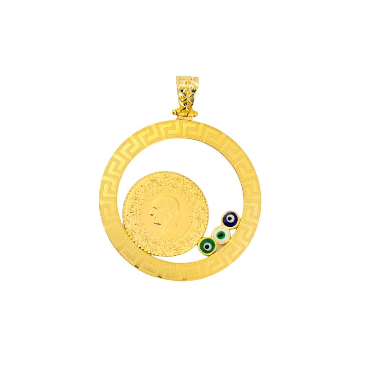 14 Ayar Altın Çeyrekli Kolye Ucu  -  0180758