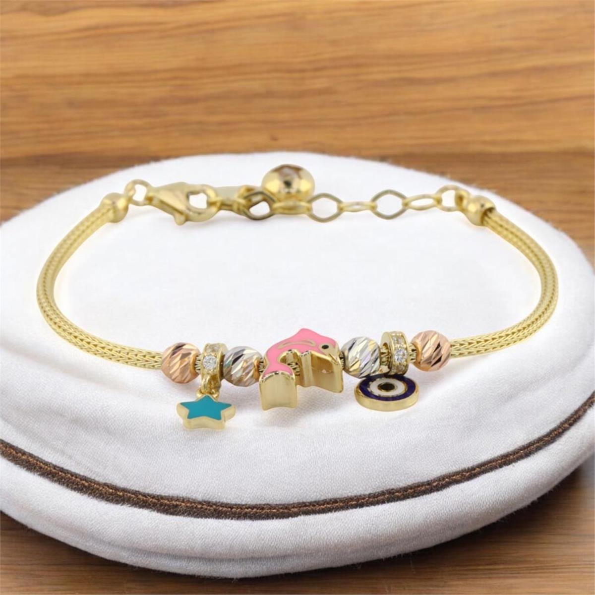 14 Ayar Altın Çocuk Bileklik  -  0187780