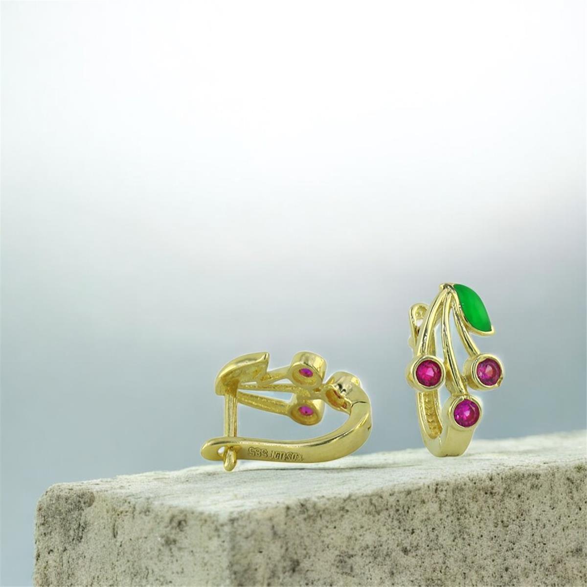 14 Ayar Altın Çocuk Küpe  -  0202183