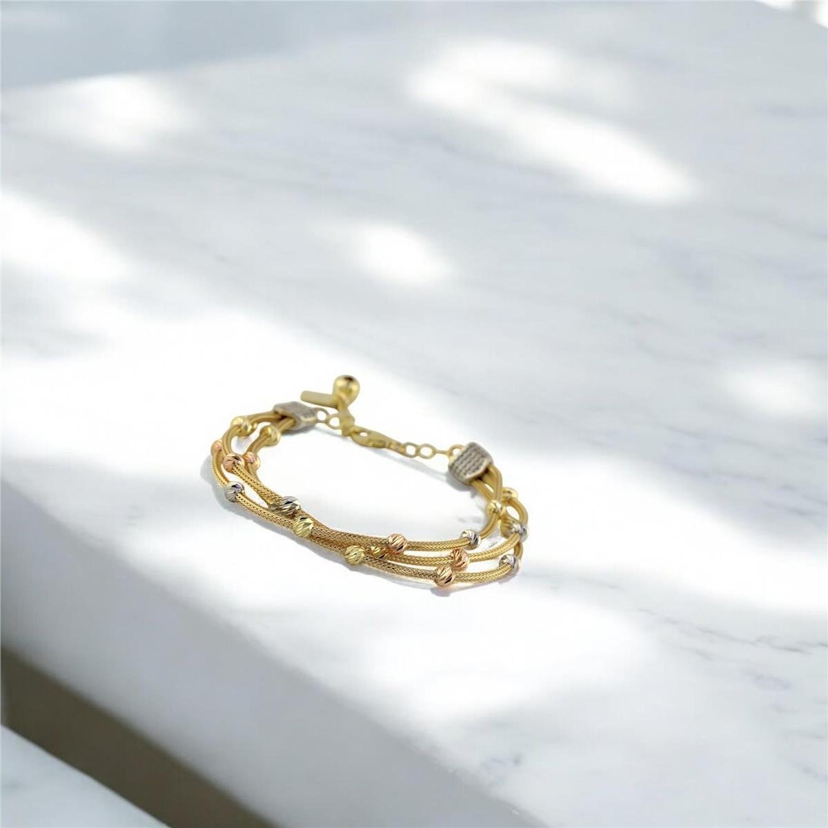 14 Ayar Altın Dorika Bileklik  -  0192912