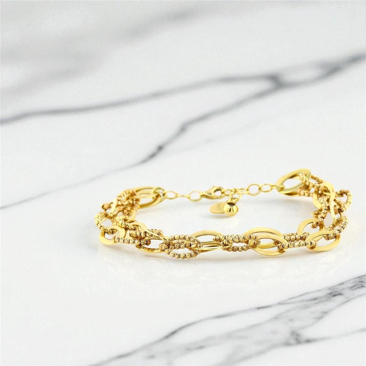 14 Ayar Altın Dorika Bileklik  -  0198769