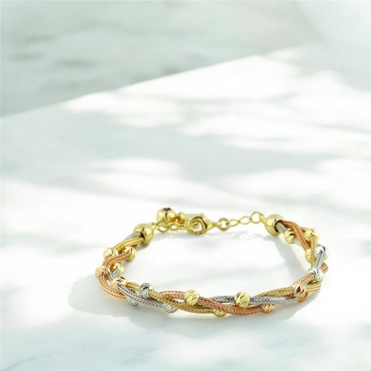 14 Ayar Altın Dorika Bileklik  -  0203048