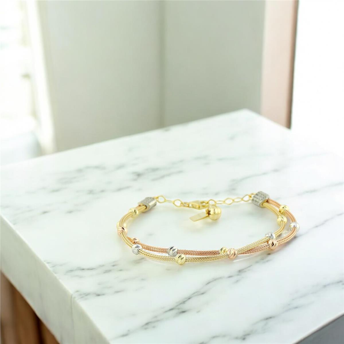 14 Ayar Altın Dorika Bileklik  -  0205177