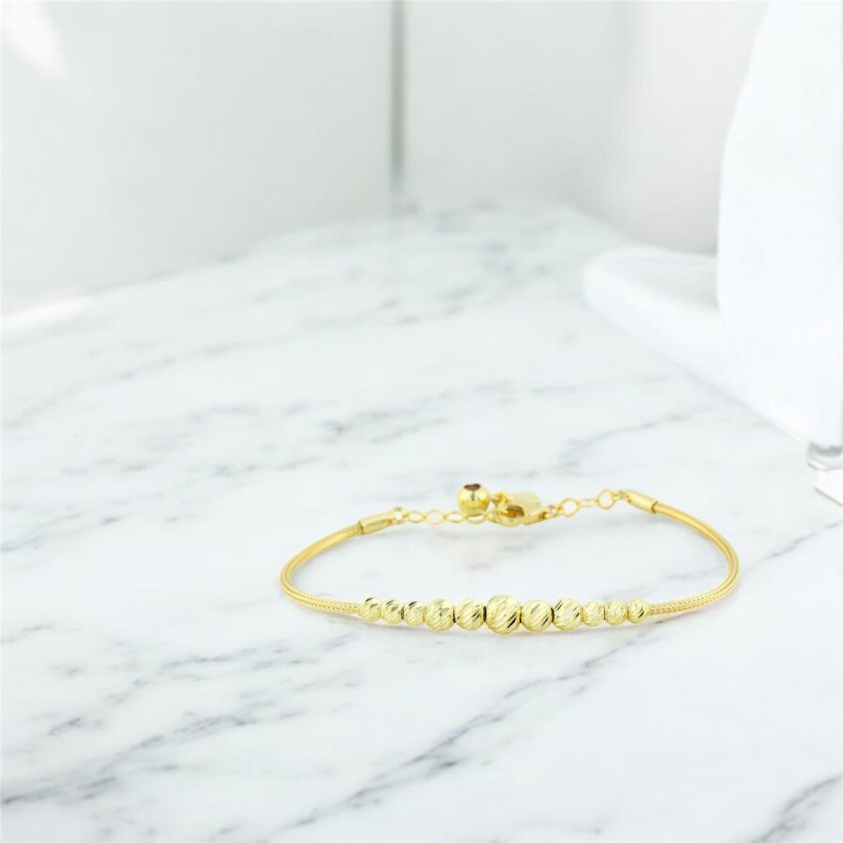 14 Ayar Altın Dorika Bileklik  -  0205179