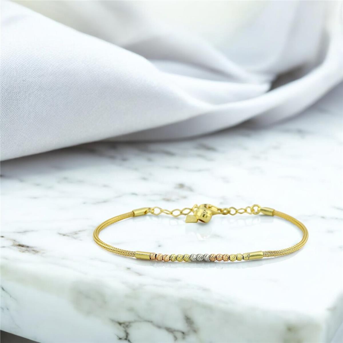 14 Ayar Altın Dorika Bileklik  -  F004575