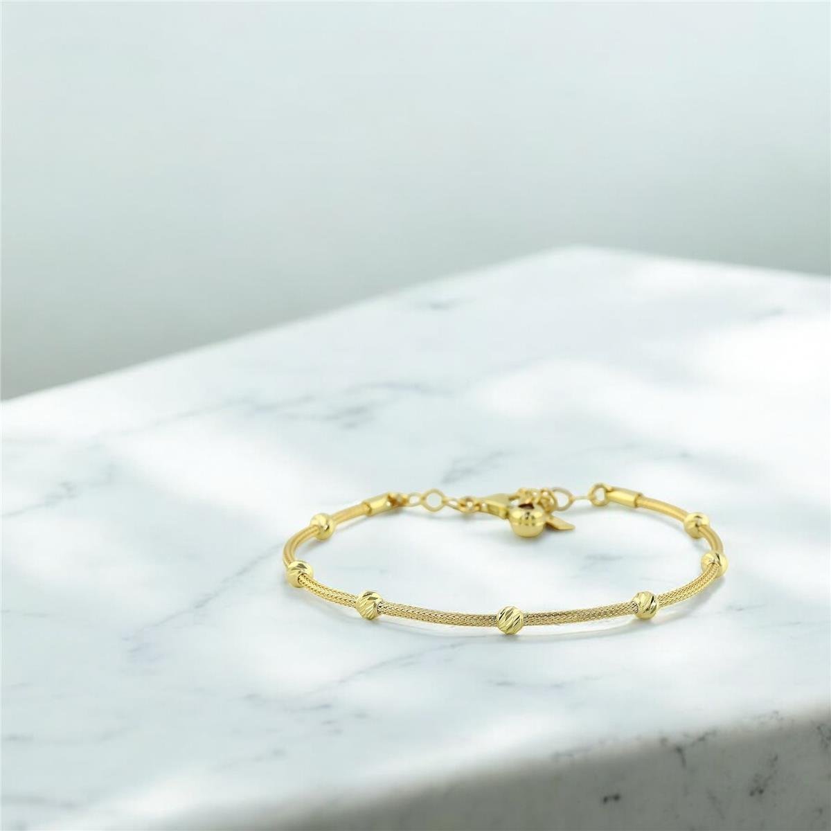 14 Ayar Altın Dorika Bileklik  -  F004583