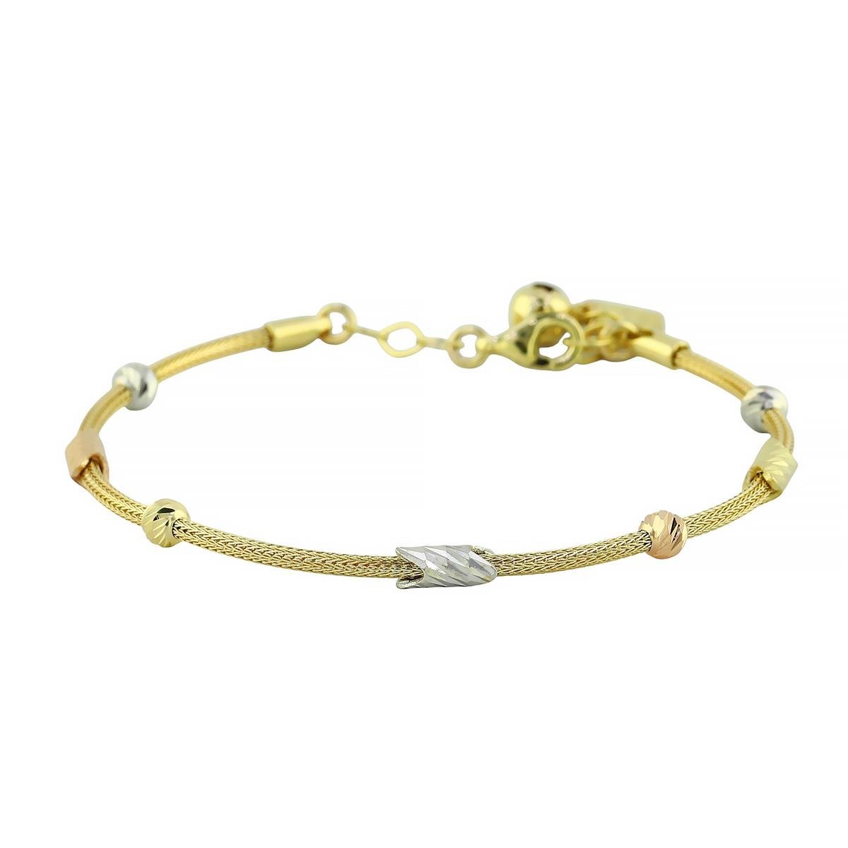 14 Ayar Altın Dorika Bileklik  -  F004586