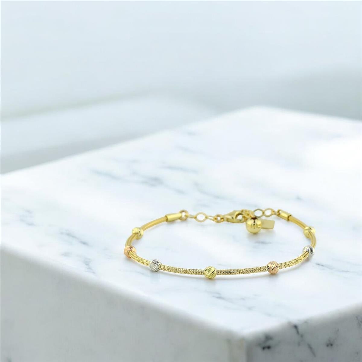 14 Ayar Altın Dorika Bileklik  -  F004587