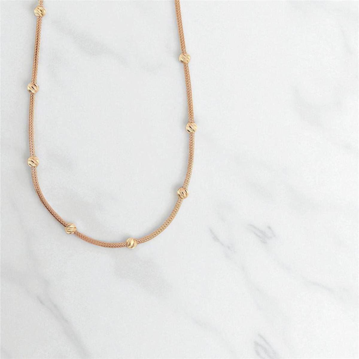 14 Ayar Altın Dorika Kolye  -  0195449