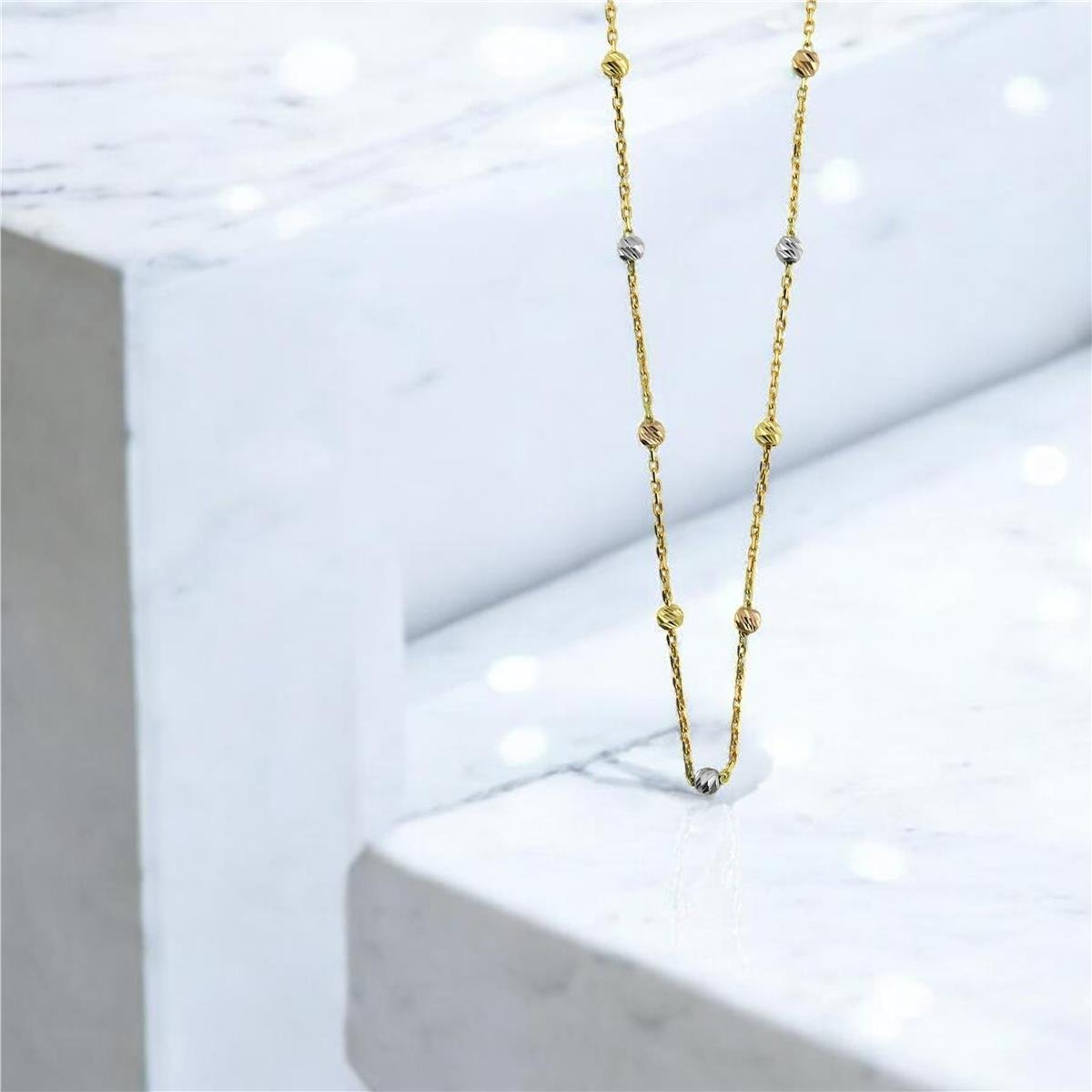 14 Ayar Altın Dorika Kolye  -  0204430