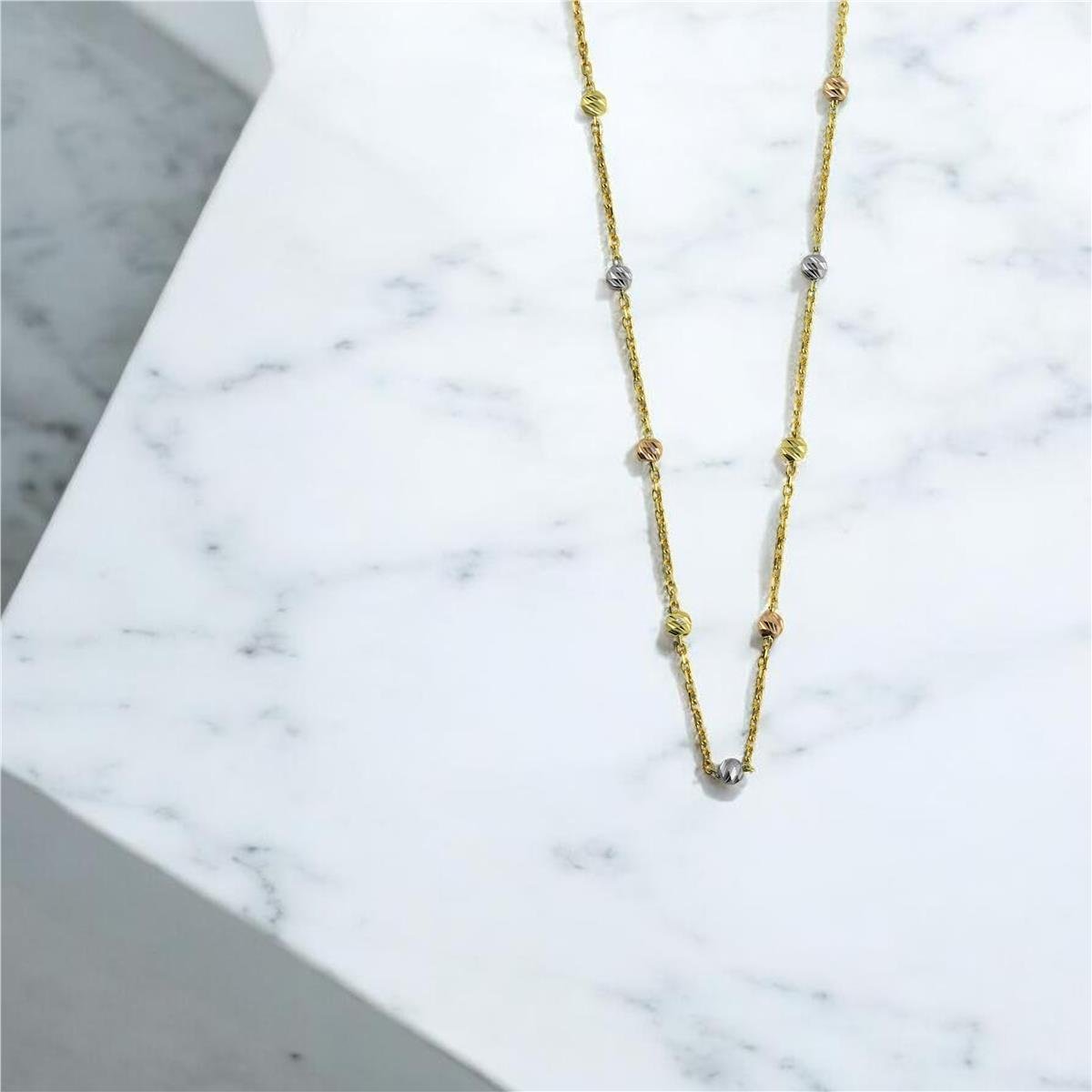 14 Ayar Altın Dorika Kolye  -  0204432