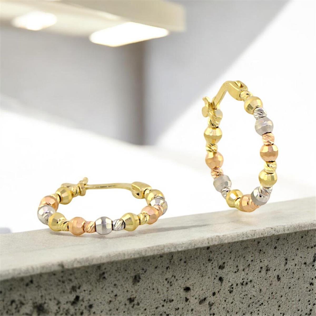 14 Ayar Altın Dorika Küpe  -  0188470