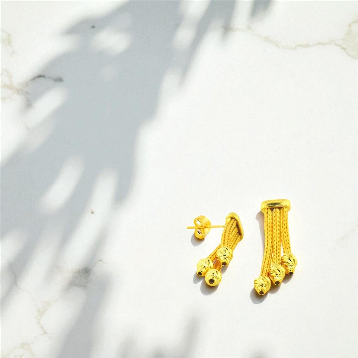 14 Ayar Altın Dorika Küpe  -  0194438