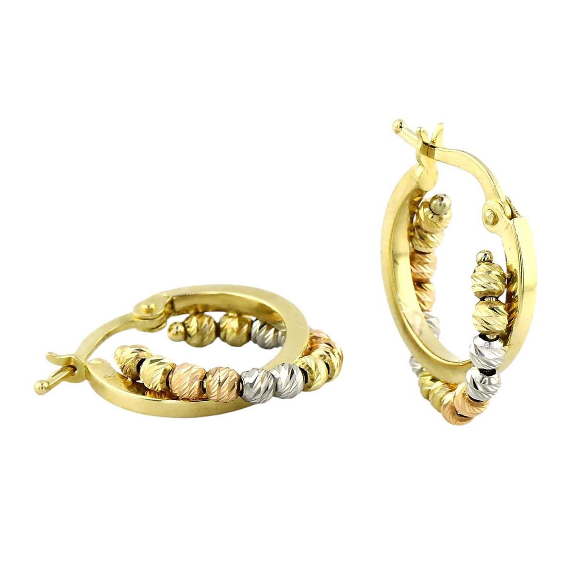 14 Ayar Altın Dorika Küpe  -  0199109