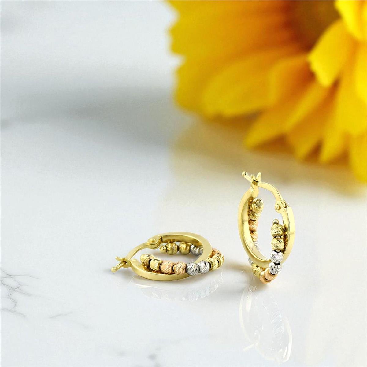 14 Ayar Altın Dorika Küpe  -  0199109