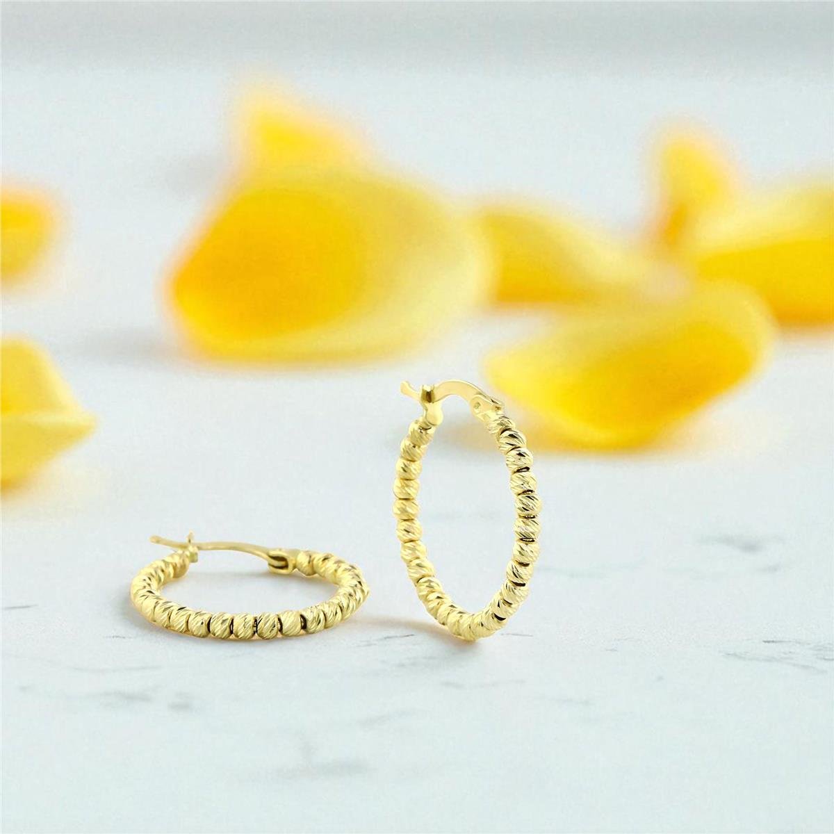 14 Ayar Altın Dorika Küpe  -  0199113