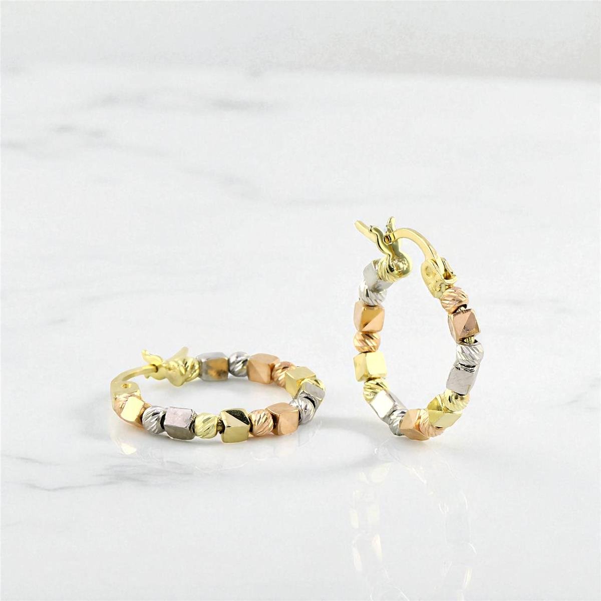 14 Ayar Altın Dorika Küpe  -  0199115