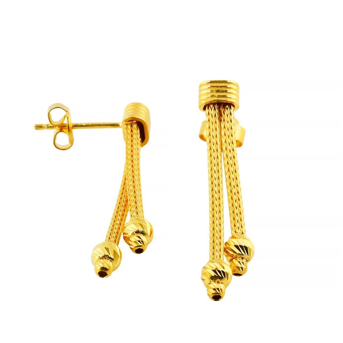 14 Ayar Altın Dorika Küpe  -  0202406