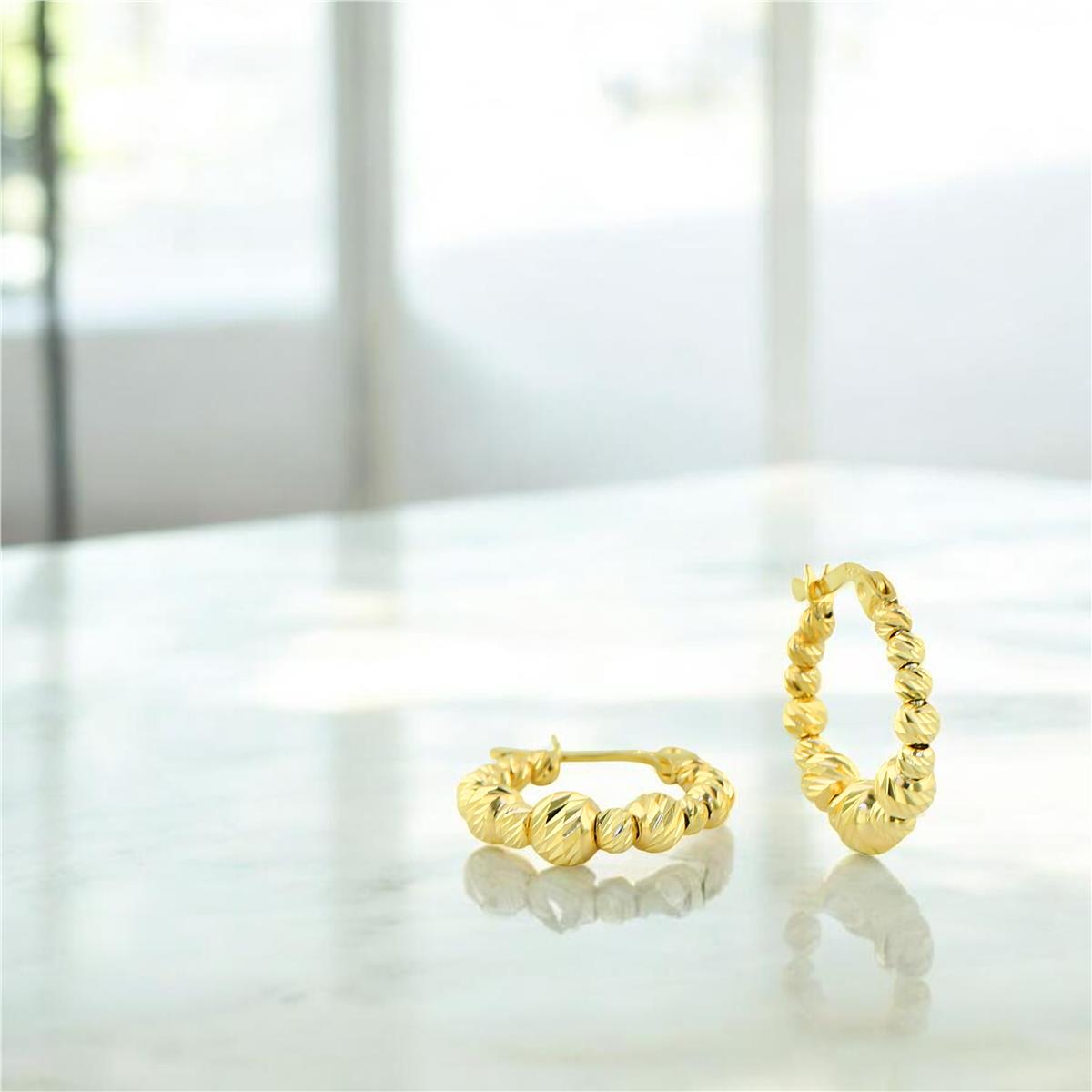 14 Ayar Altın Dorika Küpe  -  0204445