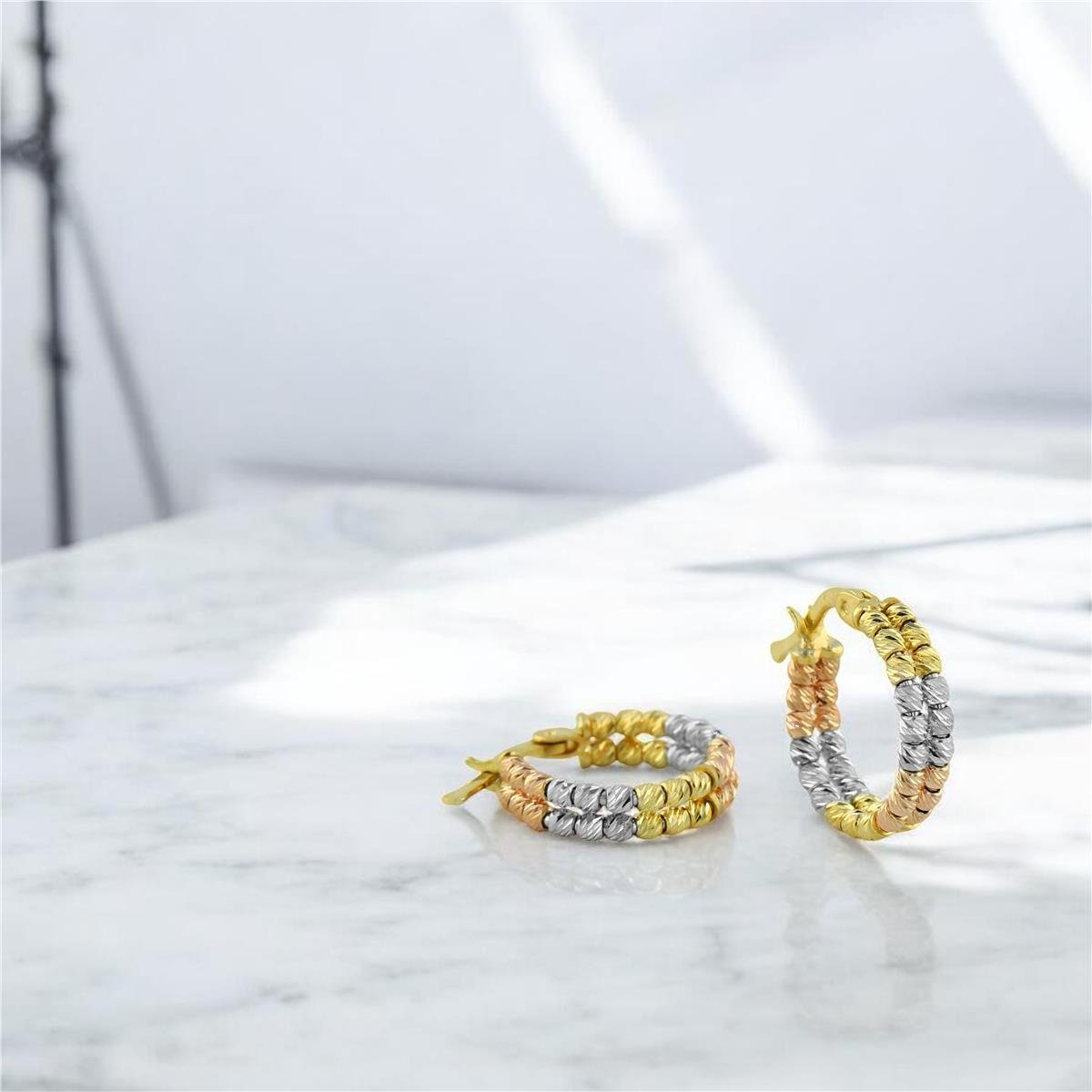 14 Ayar Altın Dorika Küpe  -  0204446