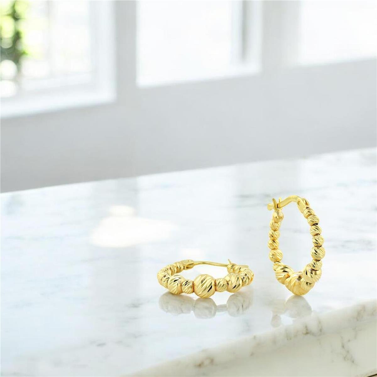 14 Ayar Altın Dorika Küpe  -  0204447