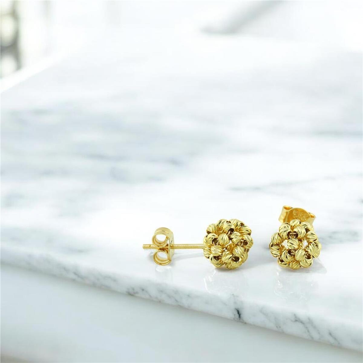 14 Ayar Altın Dorika Küpe  -  0204454