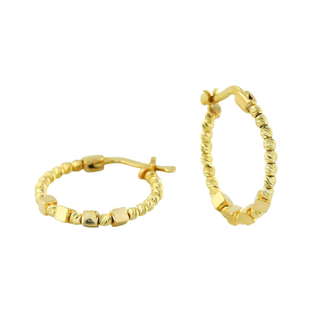 14 Ayar Altın Dorika Küpe  -  0204455