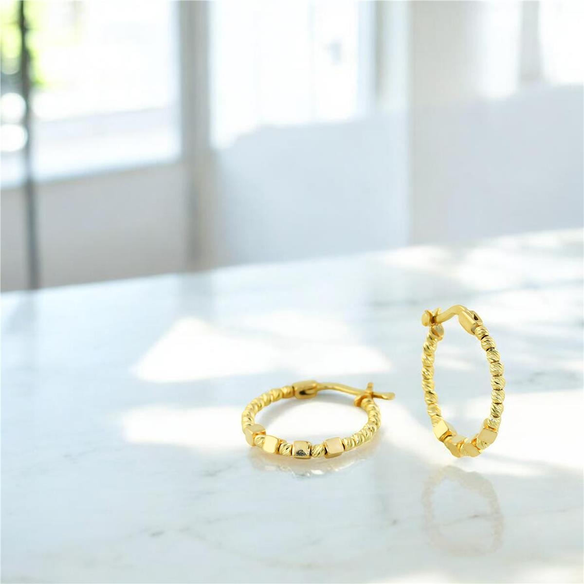 14 Ayar Altın Dorika Küpe  -  0204455