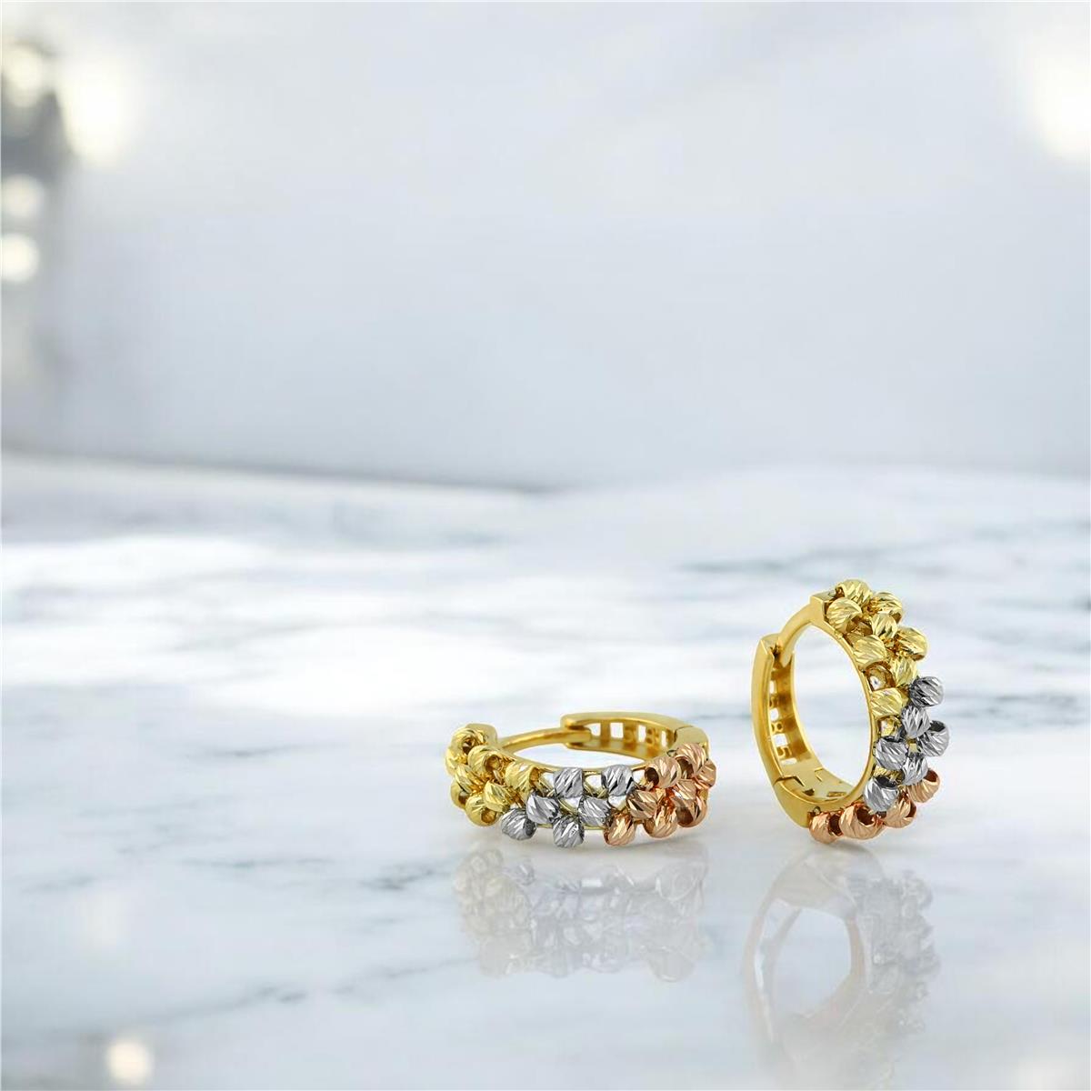 14 Ayar Altın Dorika Küpe  -  0204457