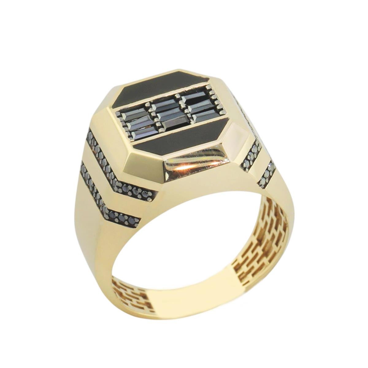 14 Ayar Altın Erkek Yüzük  -  0182109