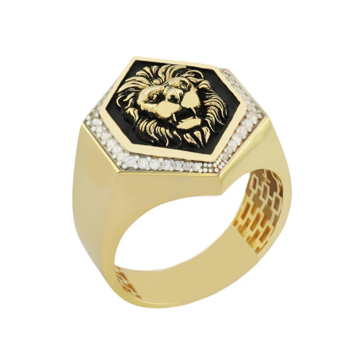 14 Ayar Altın Erkek Yüzük  -  0182110