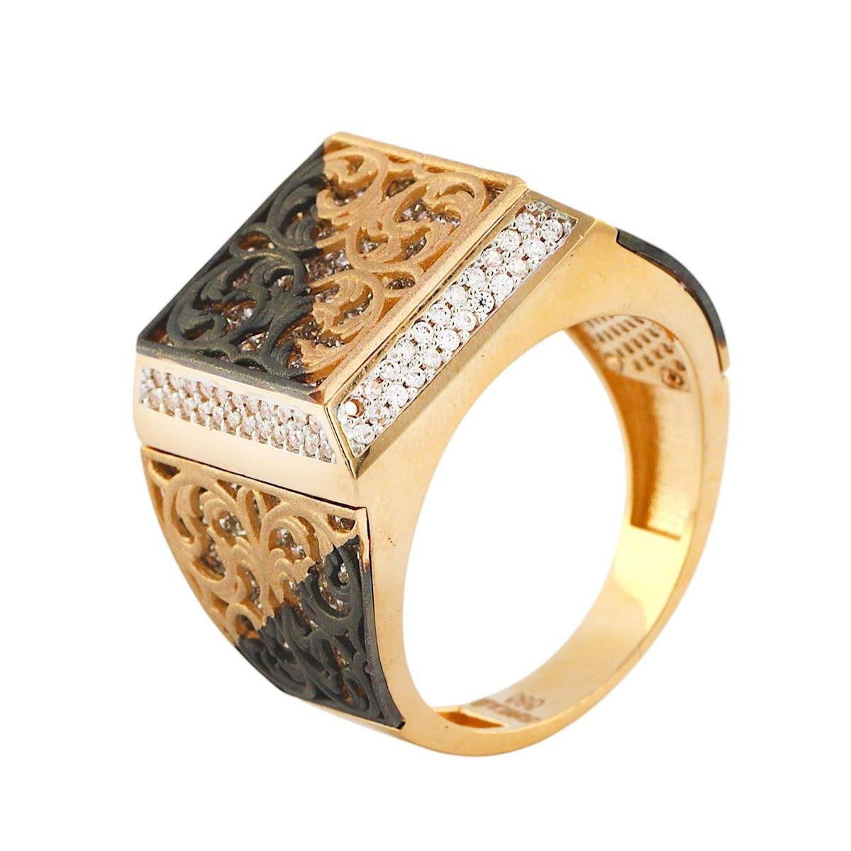 14 Ayar Altın Erkek Yüzük  -  0190614