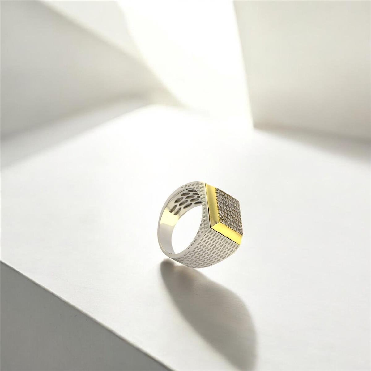 14 Ayar Altın Erkek Yüzük  -  0190615