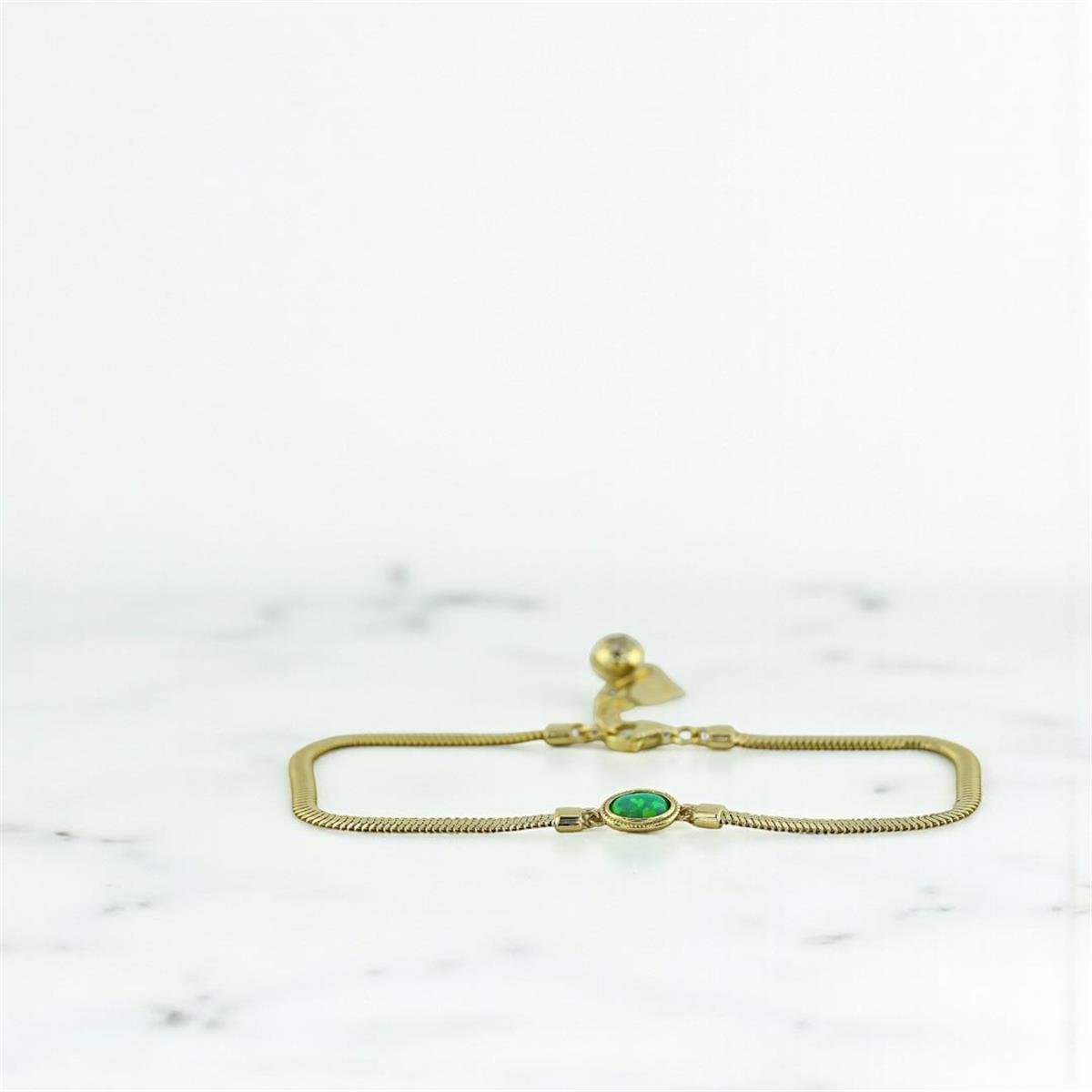 14 Ayar Altın Ezme Bileklik  -  0201025