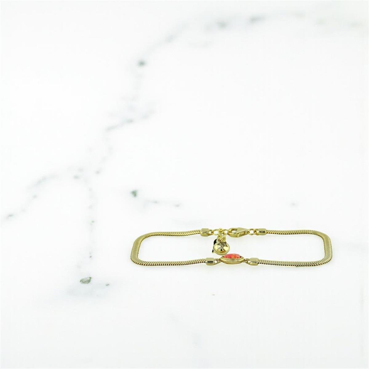 14 Ayar Altın Ezme Bileklik  -  0201027