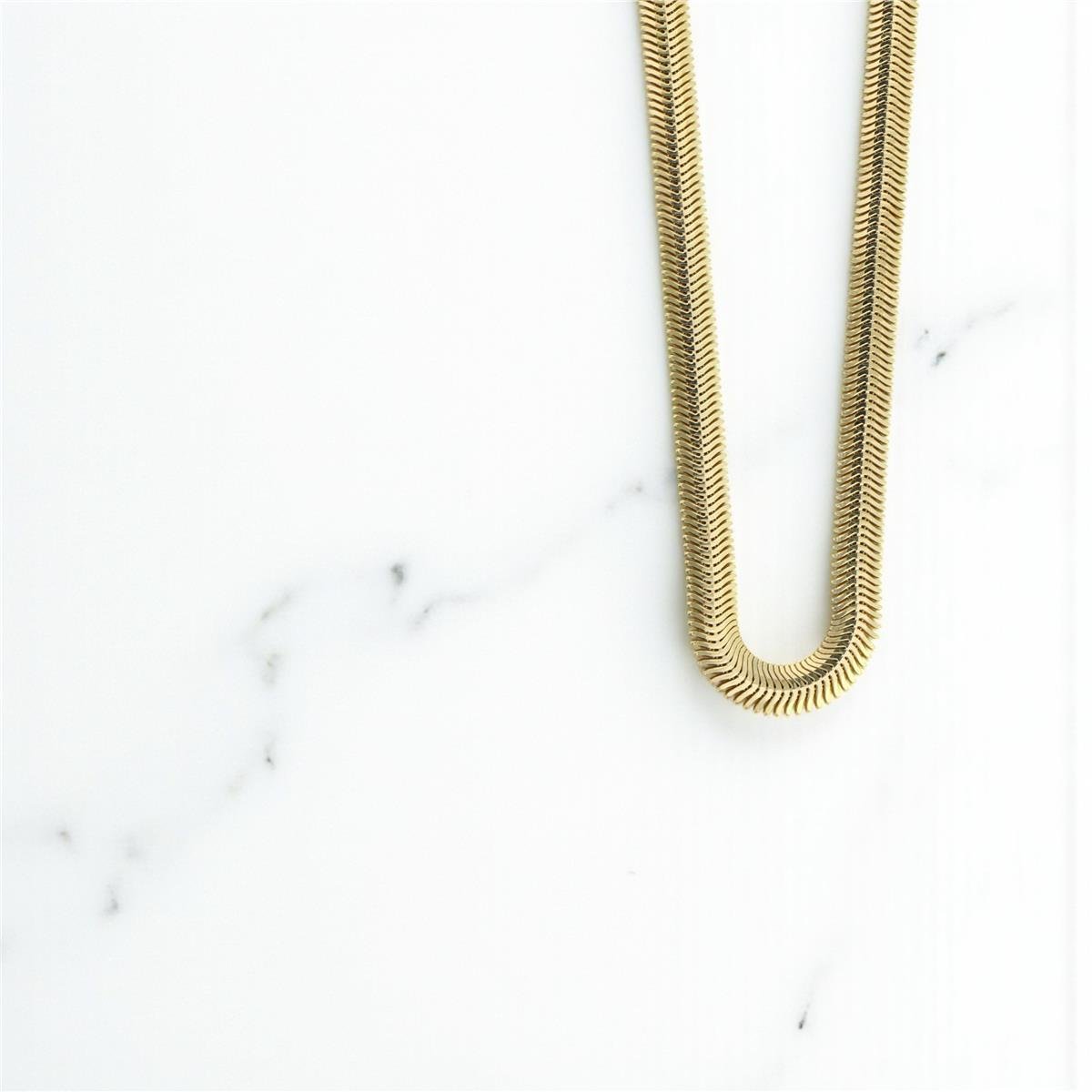 14 Ayar Altın Ezme Zincir  -  0186890