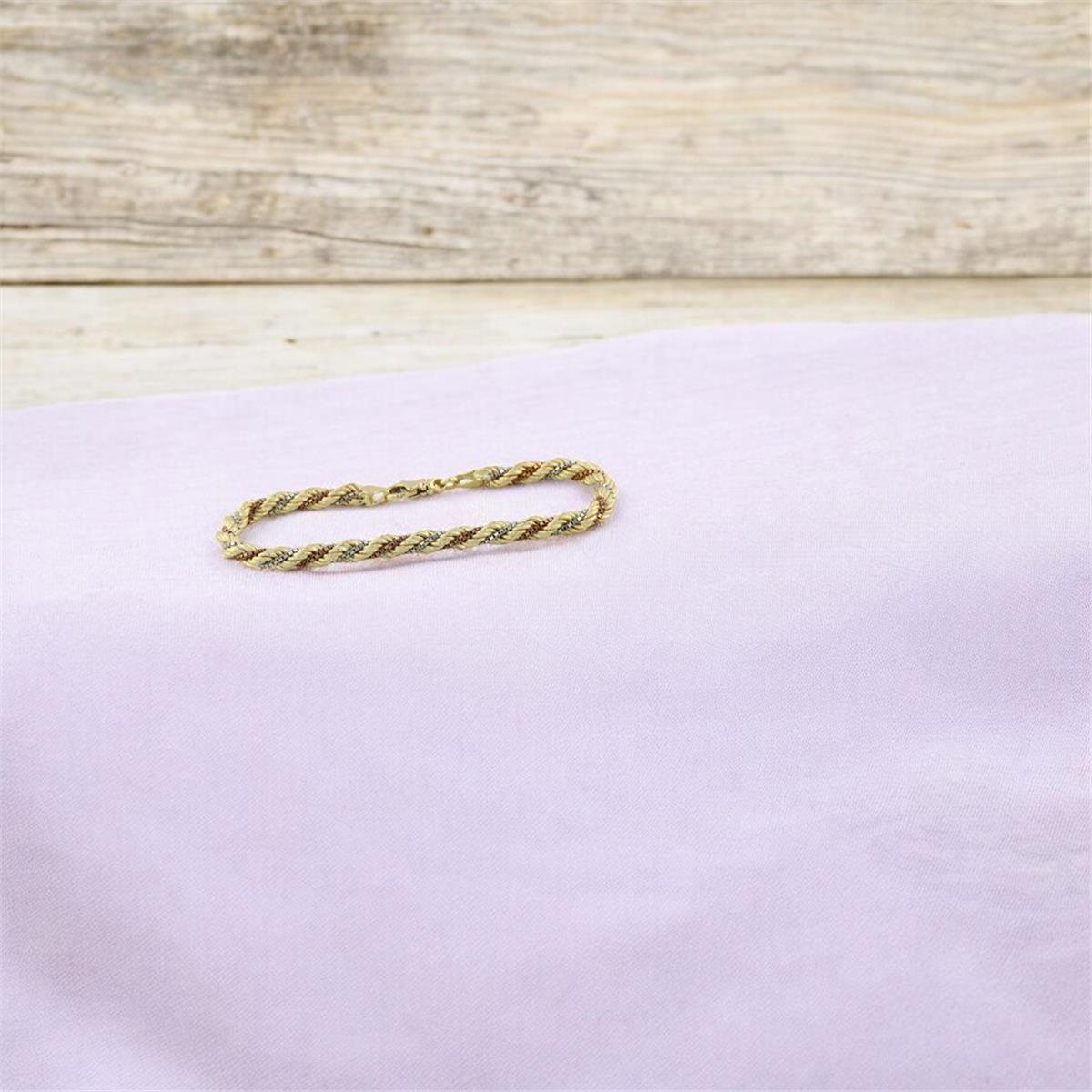 14 Ayar Altın Halat Bileklik  -  0188656