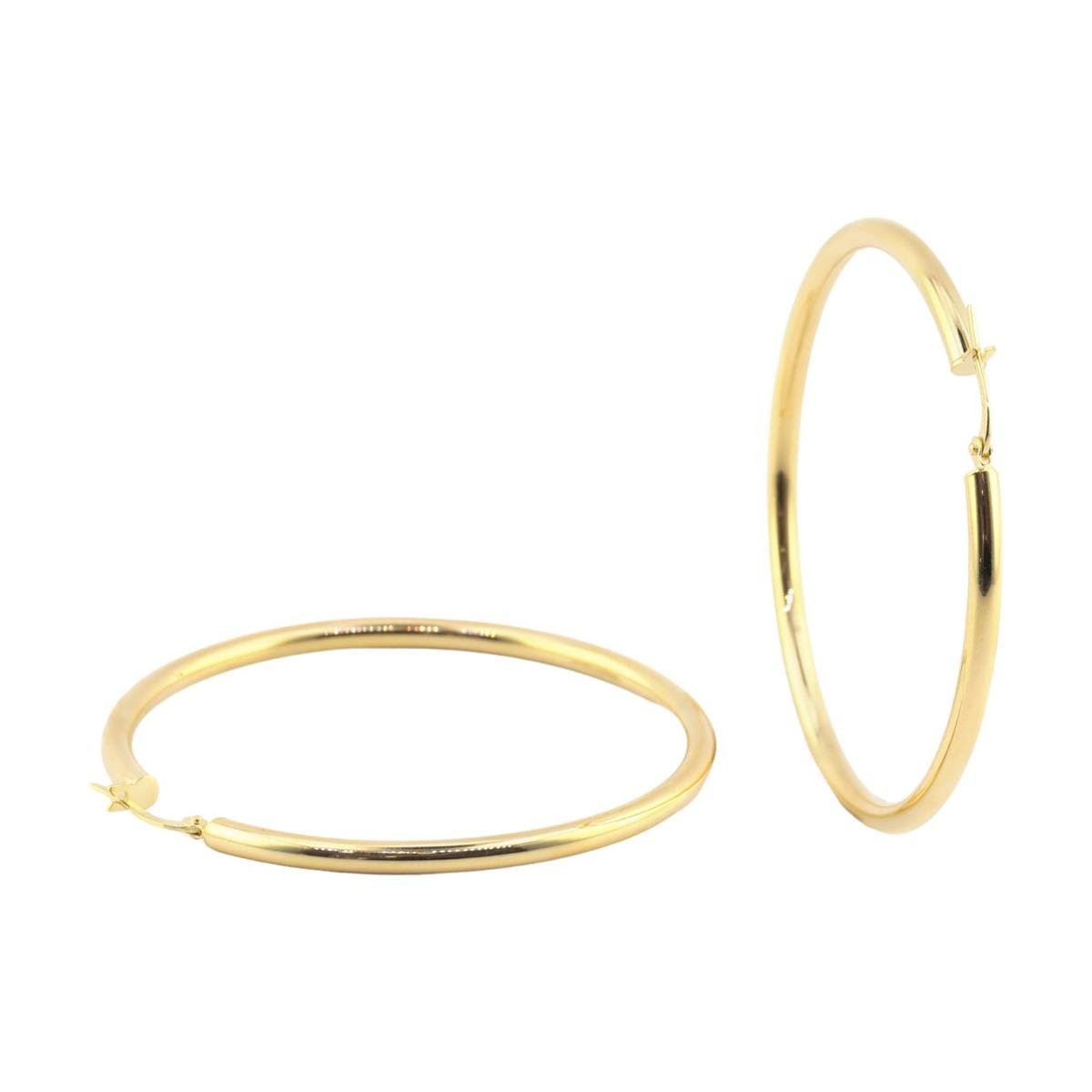 14 Ayar Altın Halka Küpe  -  0180489