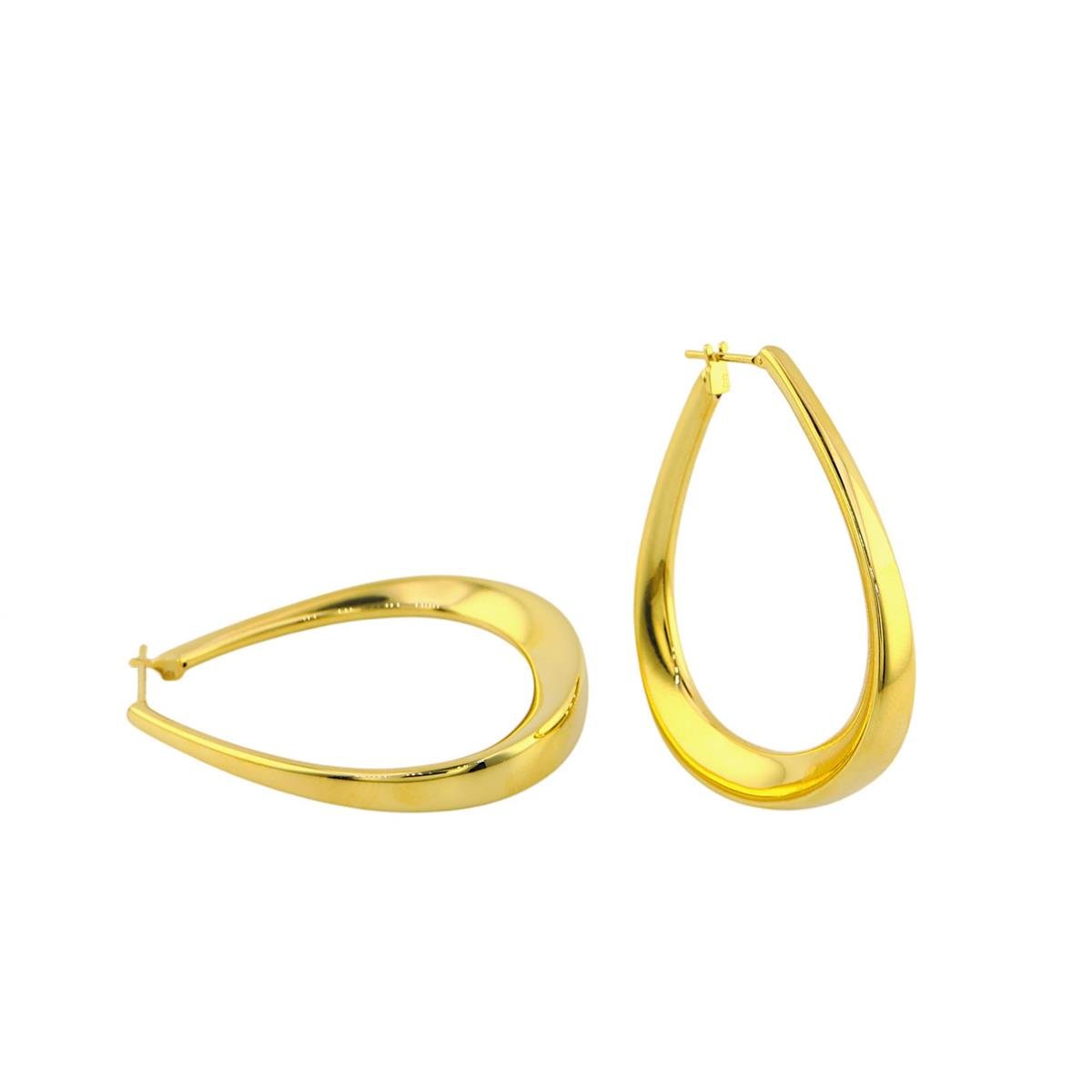 14 Ayar Altın Halka Küpe  -  0192593