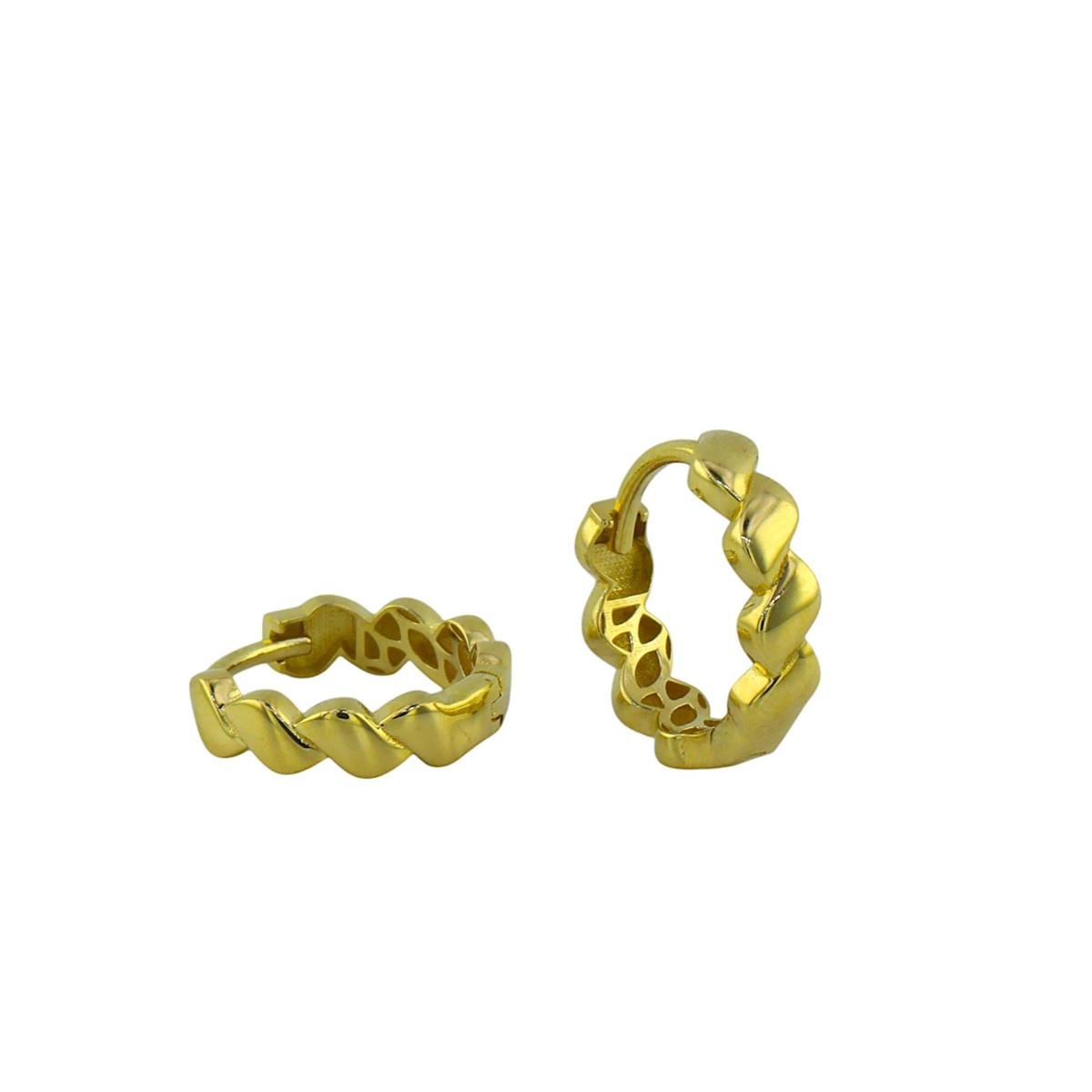 14 Ayar Altın Halka Küpe  -  0193040