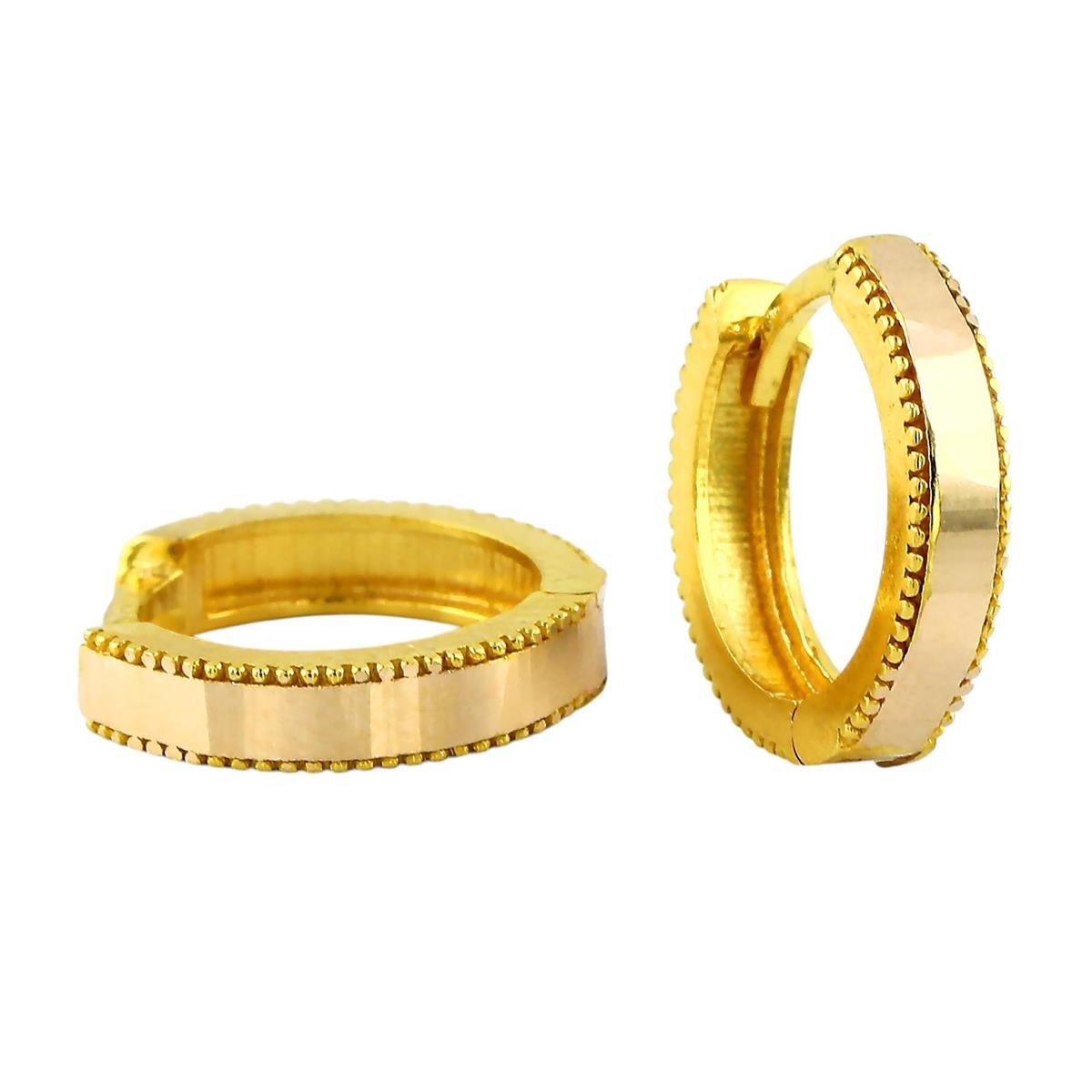 14 Ayar Altın Halka Küpe  -  0199013