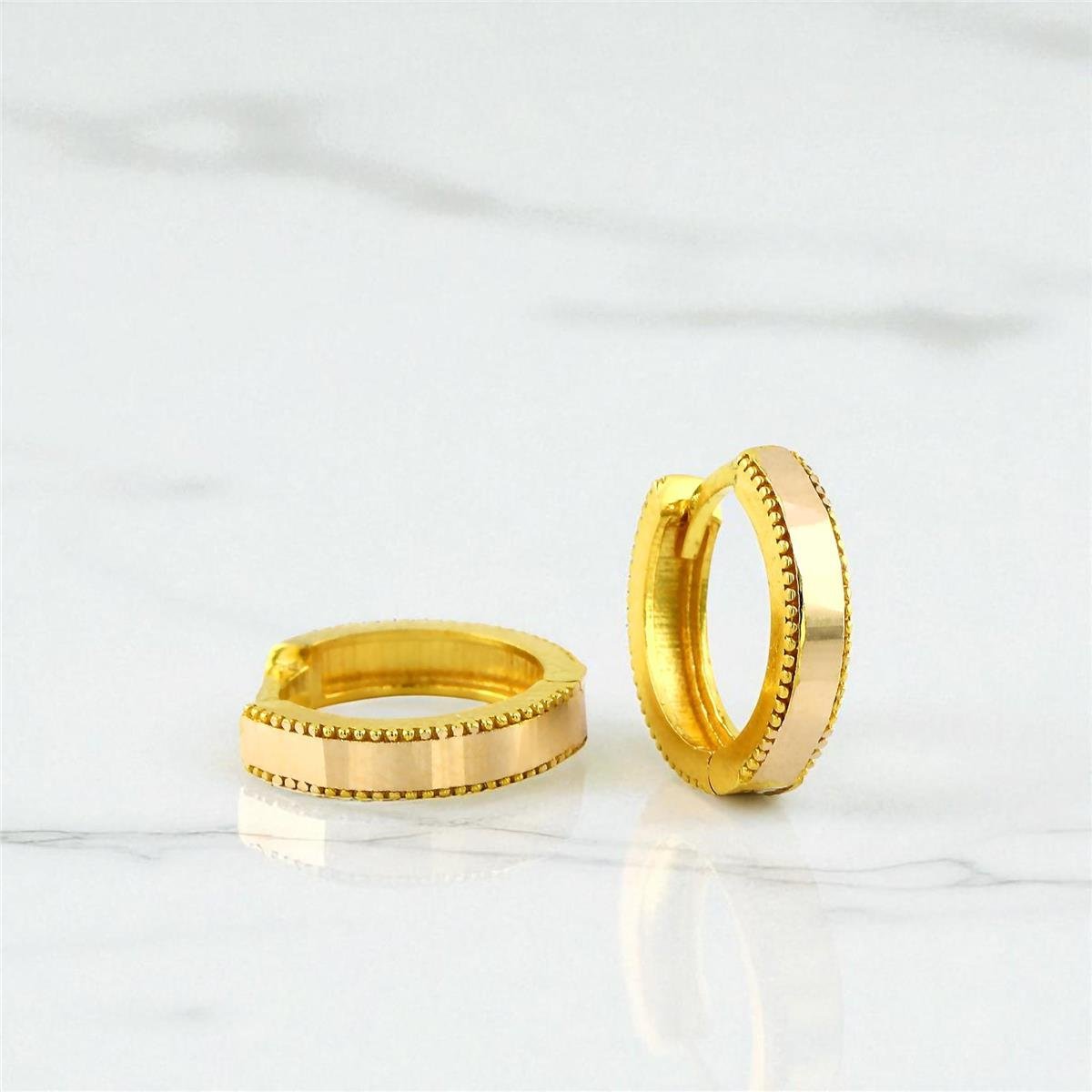 14 Ayar Altın Halka Küpe  -  0199013